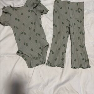 Joe Fresh Olive Kids Ribbed Set